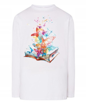 Longsleeve nadruk Kolorowe Książki R.M