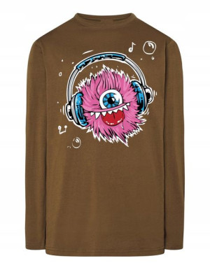 Longsleeve nadruk kolorowy Potwór Monster r.XS