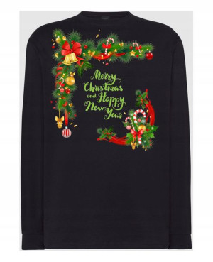 Longsleeve nadruk Merry Christmas New Year R.XS