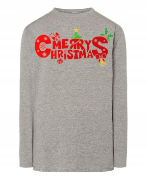 Longsleeve nadruk Merry Christmas Święta Rozm.5XL