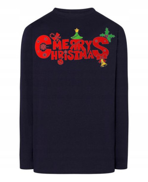 Longsleeve nadruk Merry Christmas Święta Rozm.S