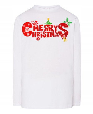 Longsleeve nadruk Merry Christmas Święta Rozm.XL