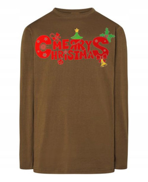 Longsleeve nadruk Merry Christmas Święta Rozm.XS