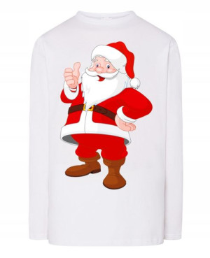 Longsleeve nadruk Mikołaj Boże Narodzenie Rozm.4XL