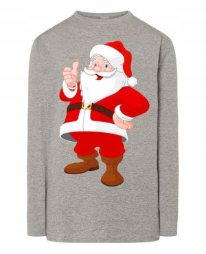 Longsleeve nadruk Mikołaj Boże Narodzenie Rozm.5XL