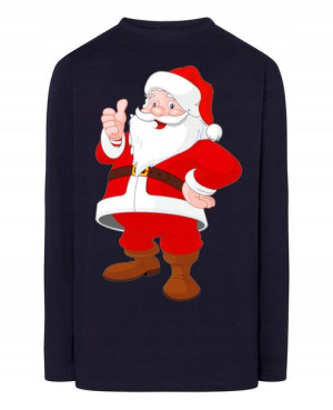 Longsleeve nadruk Mikołaj Boże Narodzenie Rozm.XL