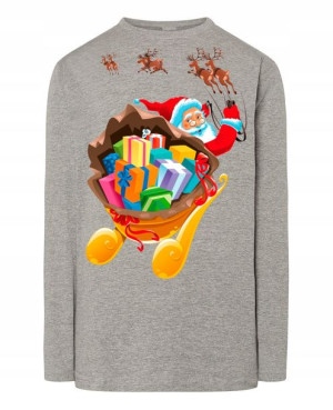Longsleeve nadruk Mikołaj Prezenty R.3XL