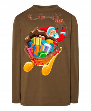 Longsleeve nadruk Mikołaj Prezenty R.M