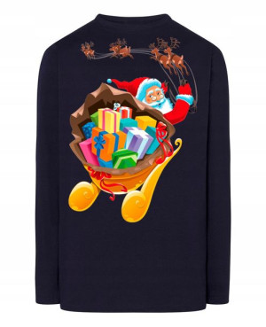 Longsleeve nadruk Mikołaj Prezenty R.M