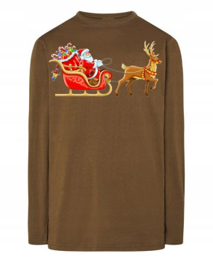 Longsleeve nadruk Mikołaj Sanie R.M