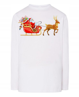 Longsleeve nadruk Mikołaj Sanie R.S