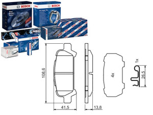 Klocki Hamulcowe Subaru Tył Forester Impreza 97- B