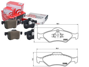 Klocki Hamulcowe Ford Fiesta Ka 00- Brembo