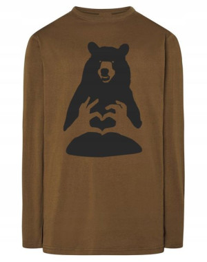 Longsleeve nadruk miłość Niedźwiedź Love r.L