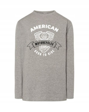 Longsleeve nadruk MOTOR BORN TO RIDE r.XS
