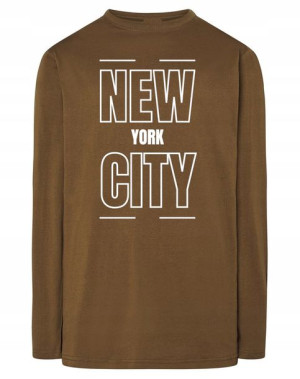 Longsleeve nadruk napis NOWY JORK NEW YORK r.XS