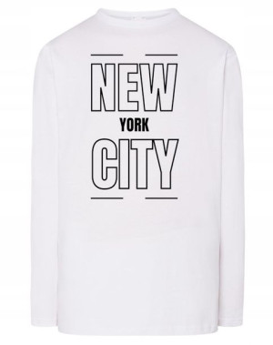 Longsleeve nadruk napis NOWY JORK NEW YORK r.XXL