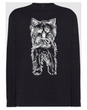 Longsleeve nadruk pies Yorkshire terrier r.4XL