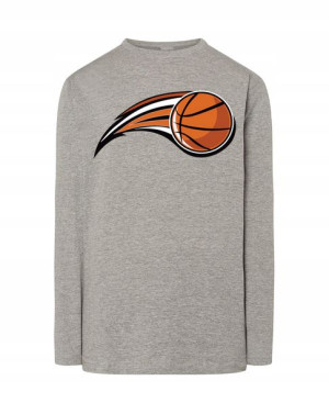 Longsleeve nadruk Piłka Kosz Basketball r.3XL