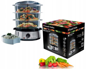 PAROWAR Russell Hobbs 9L STAL NIERDZEWNA pojemniki