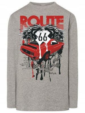 Longsleeve nadruk Route 66 Rozm.3XL