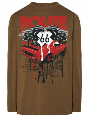 Longsleeve nadruk Route 66 Rozm.M