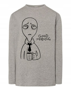 Longsleeve nadruk Smutny Poniedziałek Sarkazm L