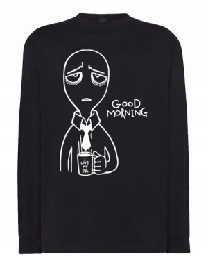 Longsleeve nadruk Smutny Poniedziałek Sarkazm XS