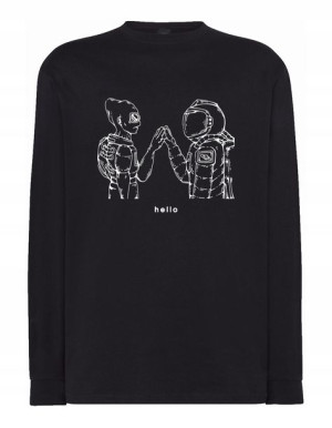 Longsleeve nadruk SPOTKANIE KOSMICI Hello r.XS