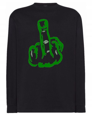 Longsleeve nadruk środkowy palec FUCK U r.3XL