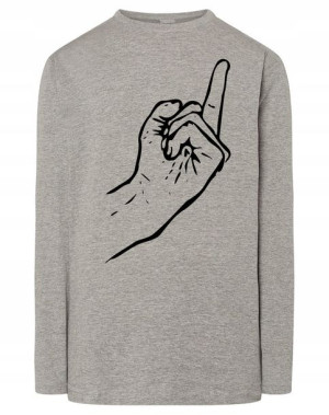 Longsleeve nadruk Środkowy palec FUCK U r.4XL