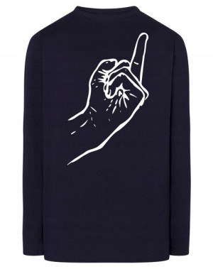 Longsleeve nadruk Środkowy palec FUCK U r.5XL