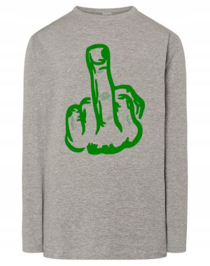 Longsleeve nadruk środkowy palec FUCK U r.XL