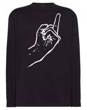 Longsleeve nadruk Środkowy palec FUCK U r.XS