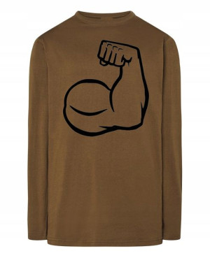Longsleeve nadruk Strong Man Rozm.4XL