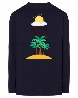 Longsleeve nadruk wakacyjny Summer Vibes r.M