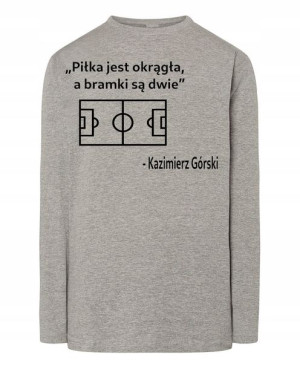Longsleeve Piłkarski nadruk Motyw Rozm.S