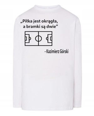 Longsleeve Piłkarski nadruk Motyw Rozm.S