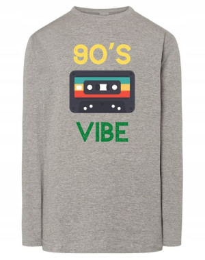 Longsleeve RETRO nadruk kaseta 90s VIBE r.5XL