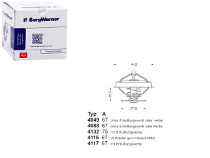 Termostat (87c) Volvo 240 740 760 850 960 S70 S80