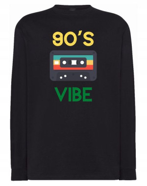 Longsleeve RETRO nadruk kaseta 90s VIBE r.XXL