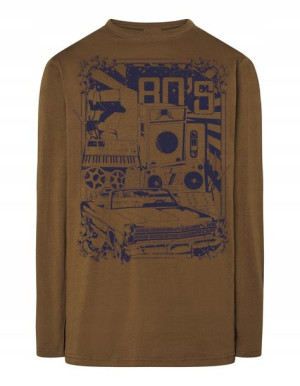 Longsleeve RETRO nadruk lata 80te 80s r.3XL