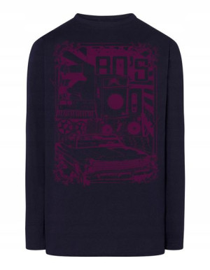 Longsleeve RETRO nadruk lata 80te 80s r.5XL