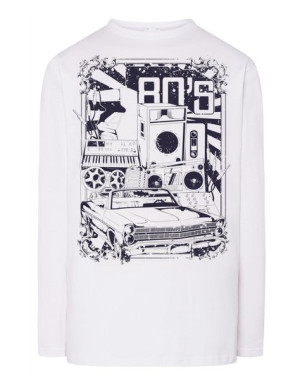 Longsleeve RETRO nadruk lata 80te 80s r.L