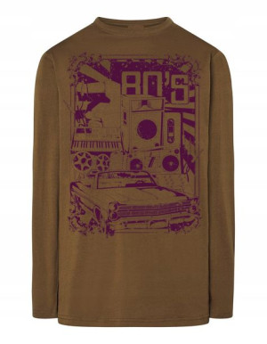 Longsleeve RETRO nadruk lata 80te 80s r.L