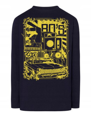 Longsleeve RETRO nadruk lata 80te 80s r.M