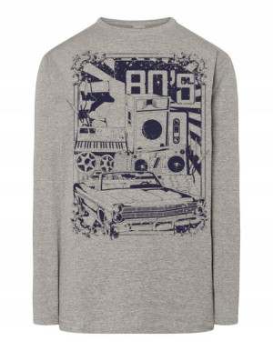 Longsleeve RETRO nadruk lata 80te 80s r.S