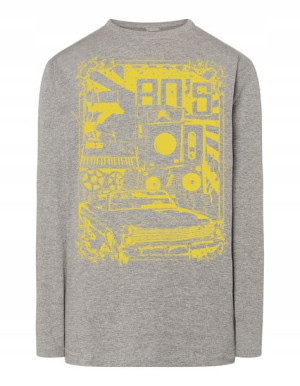 Longsleeve RETRO nadruk lata 80te 80s r.XXL