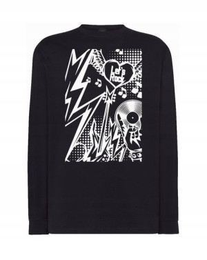 Longsleeve rockowy nadruk Let’s Rock r.4XL