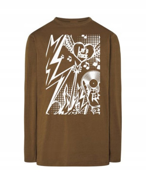 Longsleeve rockowy nadruk Let’s Rock r.XXL